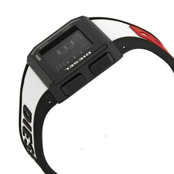 DIESEL MEN'S DIGITAL RUBBER WATCH DZ1922 - Picture 2 of 3